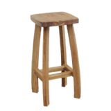 Caribbean Wooden Bar Stool